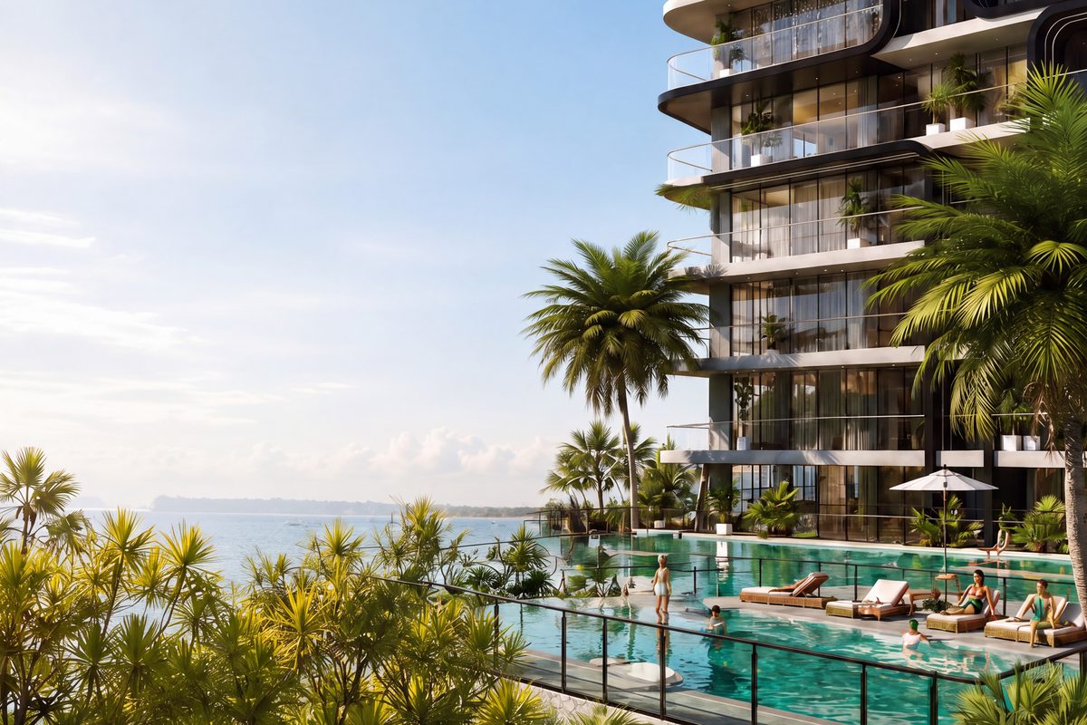 Жилой комплекс в ОАЭ, рендер застройщика Dugasta Properties